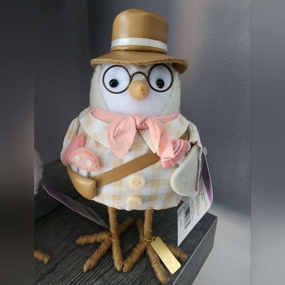 Easter Fabric Bird Decor Botanist - TRUFFLE - Picture 3 of 6